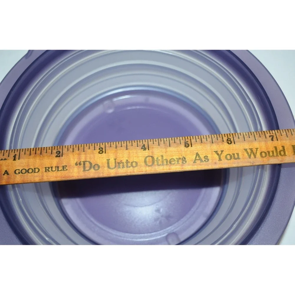 Tupperware 5453A-1 Flat Out Expandable Collapsible Bowl Purple 4 Cups